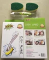 Kitchen pot washing brush, long-handled dish washing brush, non-stick oil cleaning brush, multi-functional sponge dish washing brush details Picture